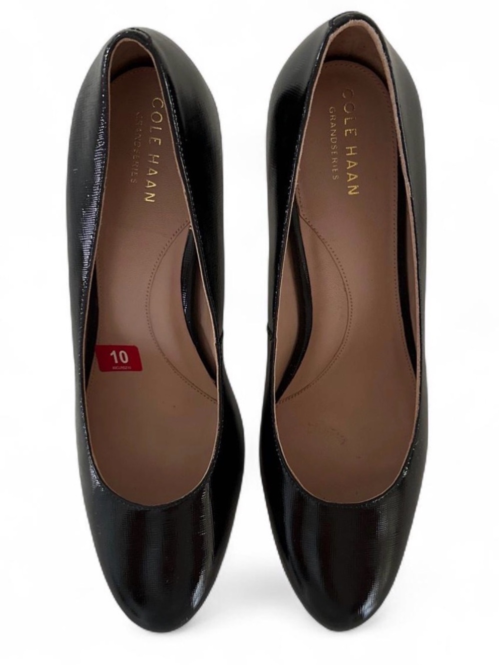 Cole Haan Black Patent Leather Pointed Toe Pumps